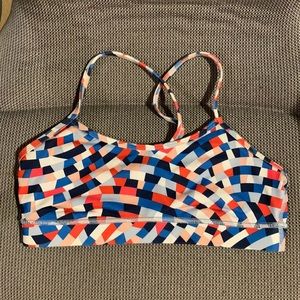 Lulu flow y bra in fun colorful print!